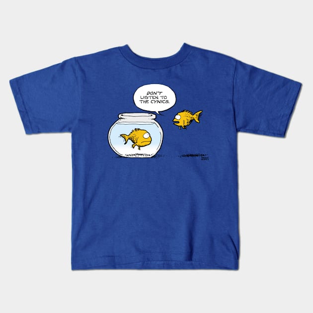 Cynical Fish Kids T-Shirt by ShannonWheeler